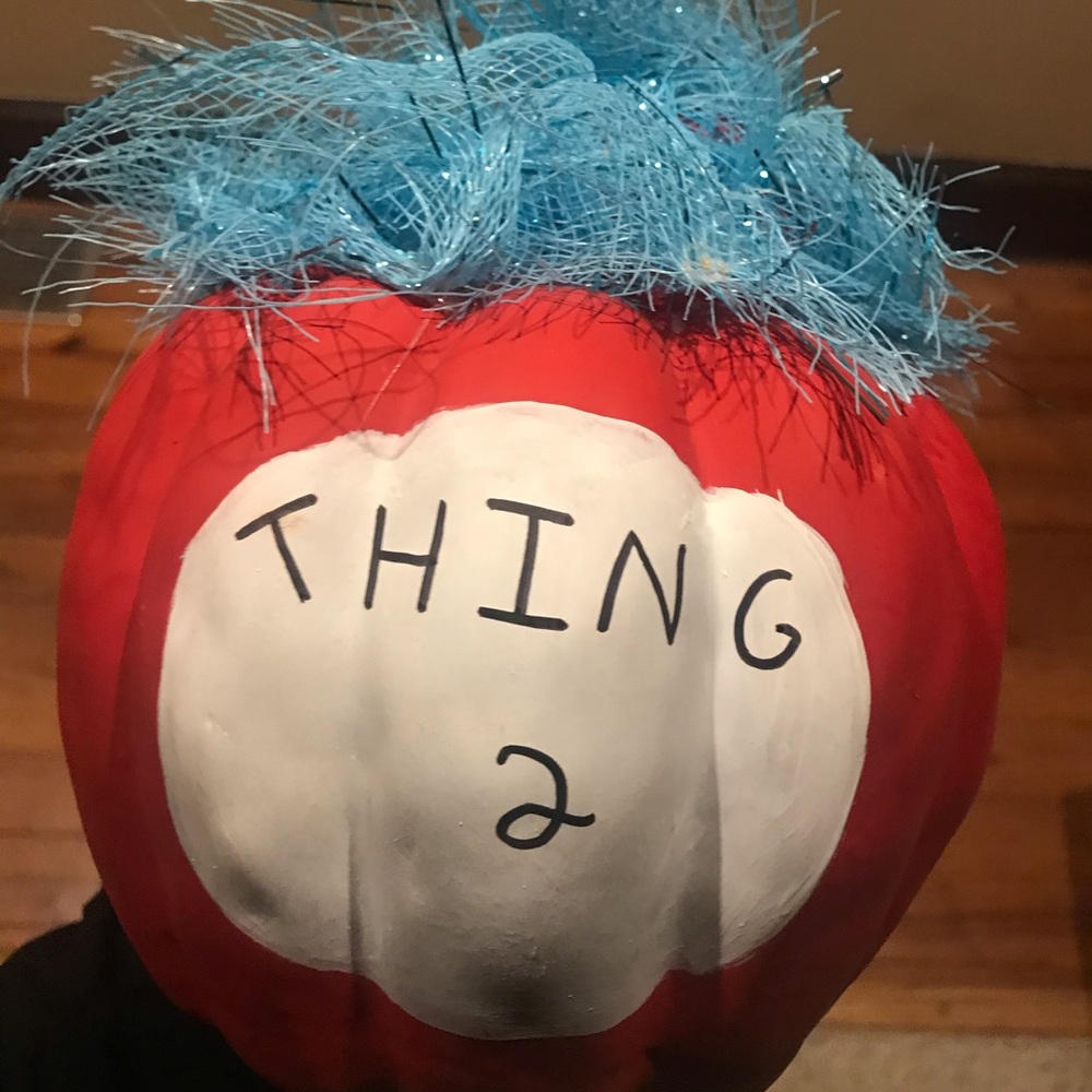 Disney’s Thing 2 Halloween pumpkin